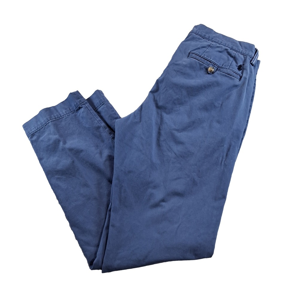 Polo Ralph Lauren Chino Pants 32x32 Light Blue Stretch Straight Fit Cotton Twill